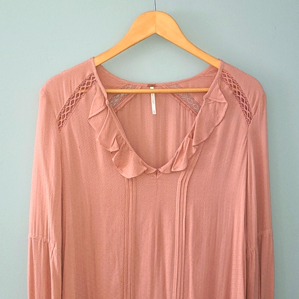 Free People Blouse Rose Medium